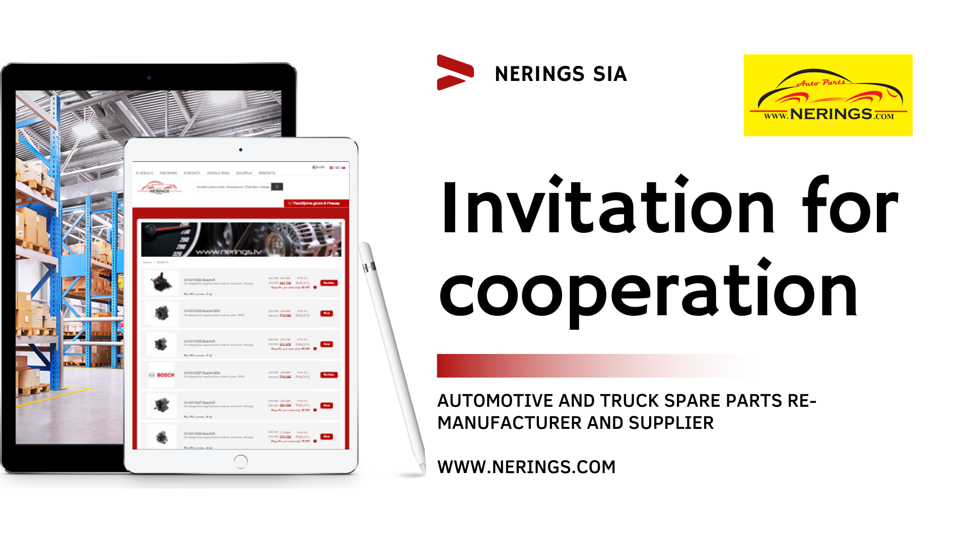Inivtation for cooperation Nerings sia